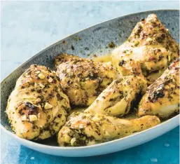  ?? JOE KELLER/TNS ?? This simple yet complex-tasting chicken dish is easy to make at home.