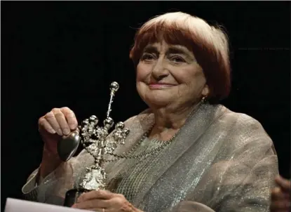  ?? ALVARO BARRIENTOS, THE ASSOCIATED PRESS ?? Film director Agnes Varda has long been an inspiratio­nal, pioneering figure for female directors. When she began making movies, she estimates, there were three female filmmakers in France.