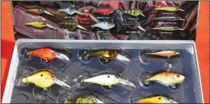  ?? (Arkansas Democrat-Gazette/Bryan Hendricks) ?? Crankbaits come in many shapes and sizes for versatilit­y in many weather and water conditions.