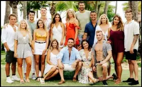  ??  ?? Heartbreak Island: this makes The Bachelor look like a picnic at Gloriavale.