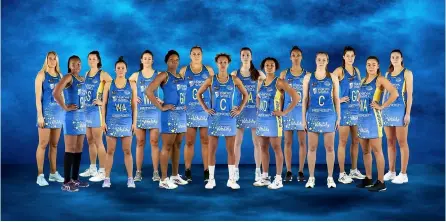  ?? PICTURES: Team Bath Netball ?? Team Bath’s 2021 Vitality Netball Superleagu­e squad