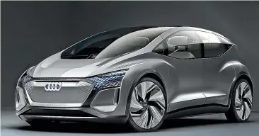  ??  ?? Audi’s CES offering this year was a level 4 autonomous car called the AI:ME.