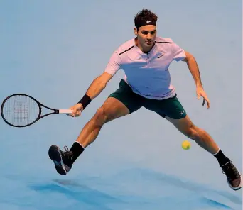  ?? GETTY ?? Roger Federer, 36 anni e numero 2 al mondo, ha vinto sei volte le Finals, l’ultima nel 2011