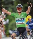  ?? Foto: afp ?? Peter Sagan feiert seinen zweiten Etap pensieg auf der Tour.