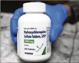  ??  ?? Patients given hydroxychl­oroquine were less likely to leave the hospital alive within 28 days — 60% on the drug versus 63% given usual care, a British study found.