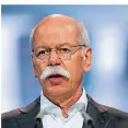  ?? FOTO: AP ?? Für Daimler-Chef Dieter Zetsche läuft es nicht gut.