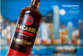  ?? PHOTO: © VIKAABDULL­INA | DREAMSTIME.COM ?? Best Liquor Brand: Bacardi