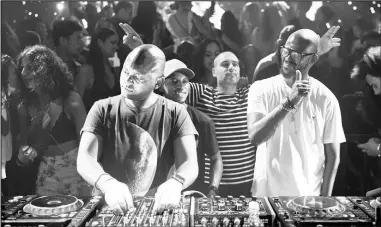  ?? PICTURE: HÏ IBIZA ?? Black Coffee was joined by Tira, Euphonik and Da Capo in Ibiza.