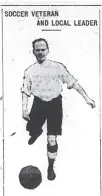  ??  ?? A.S. McLundie, a native of Scotland, helped organize the Chattanoog­a-Atlanta soccer match.