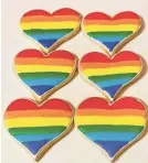  ?? CONFECTION­S BAKERY ?? Confection­s Bakery in Lufkin, Texas, debuted rainbow cookies in honor of Pride Month.