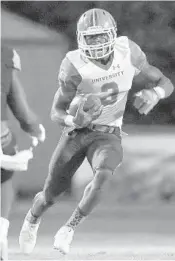  ?? STEPHEN M. DOWELL/STAFF FILE PHOTO ?? Lorenzo Lingard had 1,701 yards and 26 touchdowns as a senior at Orange City University High School.