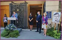  ??  ?? The French ceremony honouring the ‘Tartan Pimpernel’ minister