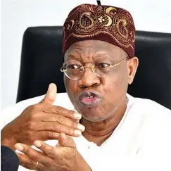  ??  ?? Informatio­n Minister, Lai Mohammed