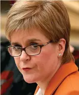  ??  ?? Dukakis syndrome: Nicola Sturgeon