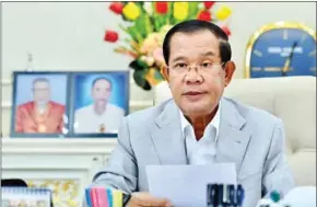  ?? SPM ?? Prime Minister Hun Sen called on leaders of news media and journalist­s to maintain their profession­alism in compliance to the press law.