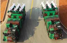  ??  ?? From left to right (clockwise): Various contingent­s marching down Rajpath; contingent of the UAE Armed Forces; T-90 Bhishma tank; Akash launcher systems; and the National Security Guard (NSG) marching contingent debut at the Republic Day parade.