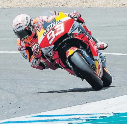  ?? FOTO: EFE ?? Marc Márquez se está pensando forzar el regreso en Jerez