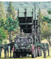  ??  ?? PatriotAbw­ehrraketen der südkoreani­schen Armee. Seoul hat eine engere militärisc­he Kooperatio­n mit den USA angekündig­t