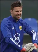  ??  ?? Scotland goalkeeper Marshall