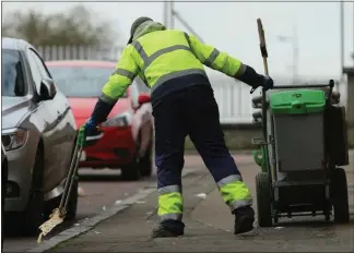  ??  ?? The city’s street cleaners face a minefield of hazards from the public, says a union spokesman