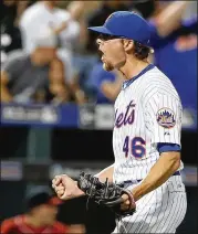  ?? KATHY WILLENS / ASSOCIATED PRESS FILE ?? Blue Jays relief pitcher Tyler Clippard (pictured here during his 2015 season with the N.Y. Mets) has logged the most relief innings since 2010. The Phillies recently signed David Robertson, who is second behind Clippard in that category.