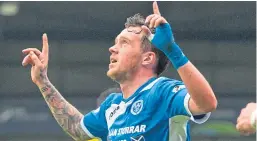  ??  ?? Danny Swanson is enjoying his third spell with St Johnstone.