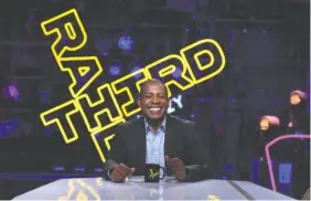  ?? MEREDITH NIERMAN/PBS-WGBH VIA AP ?? Carlos Watson is host of “Third Rail With Ozy,” which airs Fridays on PBS.