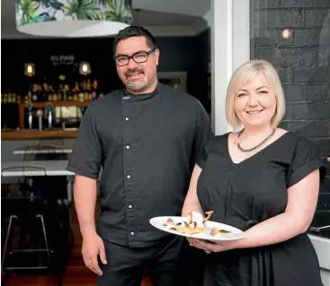  ?? CHRISTEL YARDLEY/FAIRFAX NZ ?? Head chef Harry Williams and owner Fiona Massey now have their Alpha Street Kitchen & Bar in Cambridge ranked among the country’s top 100.