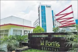  ?? MINT ?? The developmen­t comes at a time when there is an uncertaint­y over the process of sale of Fortis as four of the directors, who had approved the MunjalsBur­mans bid, are no longer on the company’s board