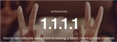  ??  ?? ABOVE Cloudflare introduced the free 1.1.1.1 DNS service on 1 April, but it’s no joke