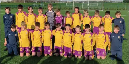  ??  ?? The Wexford Under-13 squad prior to Sunday’s final defeat.