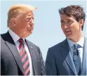  ??  ?? U.S. President Donald Trump will meet with Prime Minister Justin Trudeau on the margins of the G7 summit.