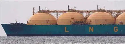  ?? REUTERS PIC ?? Cheniere Energy Inc is now the only company able to export large cargoes of liquefied natural gas from the continenta­l United States.