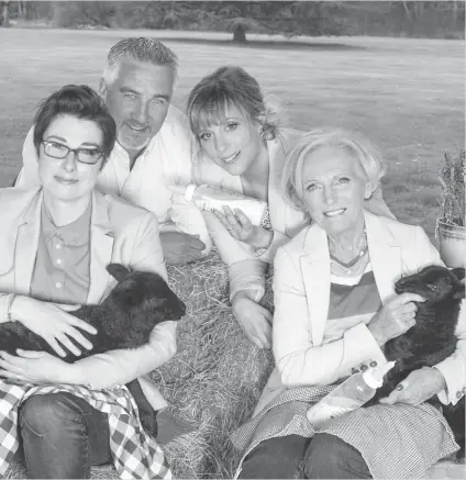  ?? Sue Perkins, Paul Hollywood, Mel Giedroyc and Mary Berry as seen in “The Great British Baking Show” ??