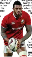  ??  ?? IMPACT: Courtney Lawes