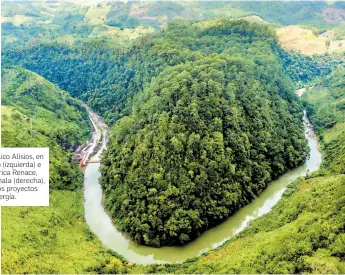  ??  ?? Parque eólico Alisios, en Costa Rica (izquierda) e hidroeléct­rica Renace, en Guatemala (derecha), parte de los proyectos de CMI Energía.