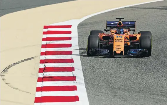 ?? FOTO: GETTY ?? Fernando Alonso arrancará desde la 13ª posición después de no poder sacar un buen rendimient­o de su monoplaza a una vuelta, algo que sí espera hacer en carrera con su ritmo