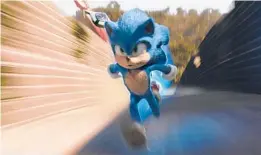  ?? PARAMOUNT PICTURES/SEGA ?? The film “Sonic the Hedgehog.”