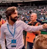  ??  ?? Andrea Pirlo, 36 anni, allo Yankee Stadium