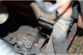  ??  ?? Movement in steering rack can be cured with replacemen­t bushes.