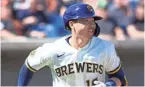  ?? ROY DABNER / FOR THE JOURNAL SENTINEL ?? Major-league baseball players can return home if they wish. Brewers second baseman Keston Hiura doesn't have far to go, as he is an Arizona resident.