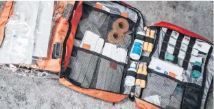  ?? MAT NAPO • UNSPLASH ?? A first aid kit is a must for any emergency kit, whether at home, in the car or in an evacuation bag.