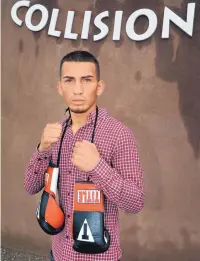  ?? JIM THOMPSON/JOURNAL ?? Albuquerqu­e boxer Jason Sanchez will face Puerto Rico’s Jean Carlos Rivera in Panama on Wednesday with the vacant WBO Youth featherwei­ght title at stake.