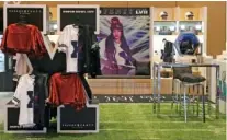  ?? AP PHOTO/ROSS D. FRANKLIN ?? The new Rihanna Fenty collection is displayed Friday at the NFL Shop at the Super Bowl Experience in Phoenix, the event venue leading up Sunday’s Super Bowl.