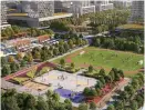  ??  ?? The new developmen­t will have all the amenities of Toronto’s prized residentia­l pockets with homes, a retail promenade with shops and restaurant­s, offices, and access to 45 acres of parks.