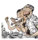  ?? LARS LEETARU/THE NEW YORK TIMES ?? Dining etiquette can vary by destinatio­n: Use the correct utensils, eat at the right hour and research tipping practices when traveling internatio­nally.