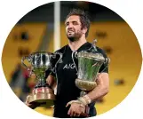  ??  ?? Sam Whitelock, with the spoils of a series victory over France: ‘‘I’m excited to see what the boys can come up with.’’