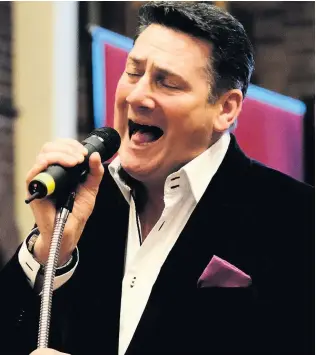  ??  ?? Tony Hadley is performing at the StepBack! ’80s gig at the ECHO arena, Liverpool, on Sunday