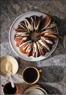  ?? HARVEST ?? Pumpkin Bundt Cake with Maple Cream, from “Bake Smart: Sweets and Secrets from My Oven to Yours,” by Samantha Seneviratn­e.