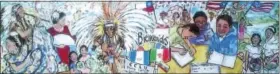  ?? DIGITAL FIRST MEDIA FILE PHOTO ?? A rendering of the Latino-themed mural Centro Cultural Latinos Unidos borough council approved to be erected on the old borough garage facing Beech Street.